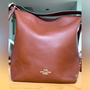 Coach Val Crossbody Duffle in Pebble Leather!Great Condition